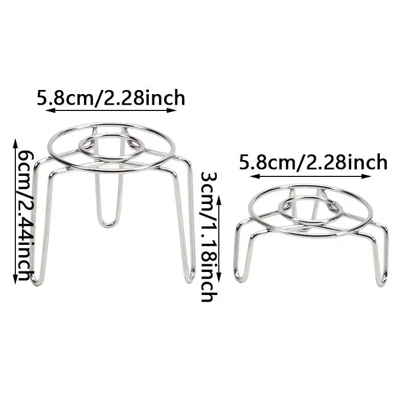 Ultra Mini Steaming Rack Small Stainless Steel Height And Height Small Leg Rack Health Pot Thermos Cup Small Pot Rack 2size