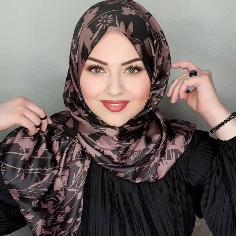 Moda islamica Hijab di seta Abaya Hijab per donna Abayas Jersey sciarpa abito musulmano donne turbanti turbante modale avvolgere la testa istantanea