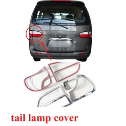 4 Pieces 2001-2007 Tail Light Chrome Cover for Hyundai H1 Lamp Frame Rear Lamps 4 Pieces Stick Cover Old or New Design