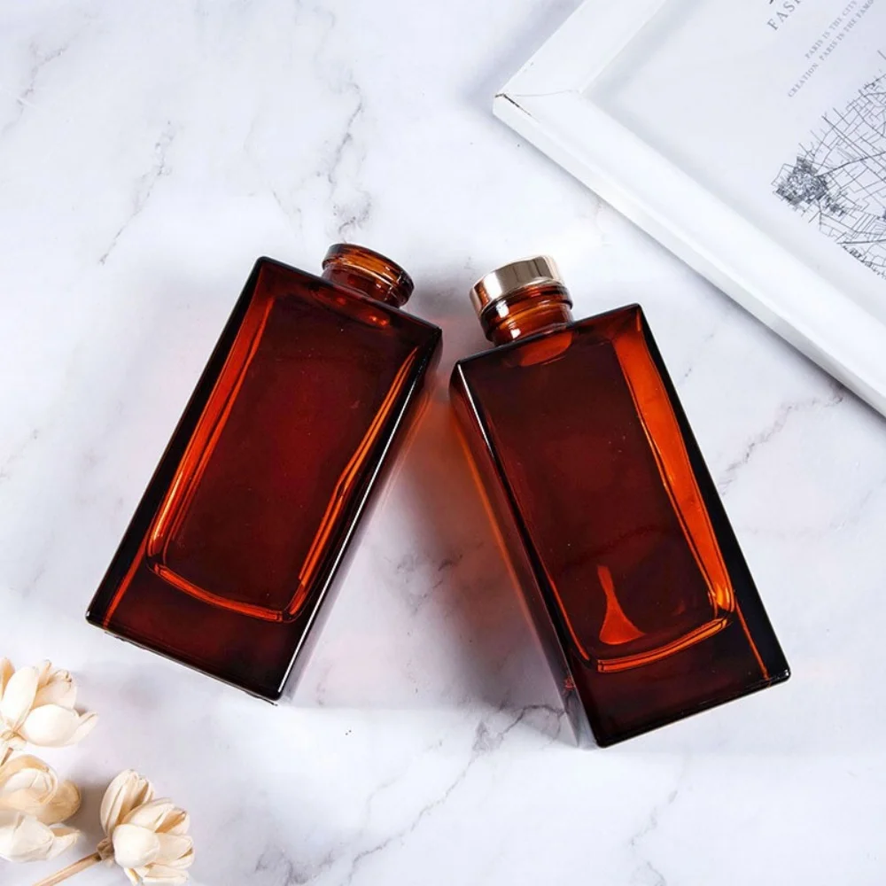 150ml Exquisite Fashion Brown Aromatherapy Bottle Rattan Sticks Dried Flowers Volatilized Empty Bottle Hotel Decoration