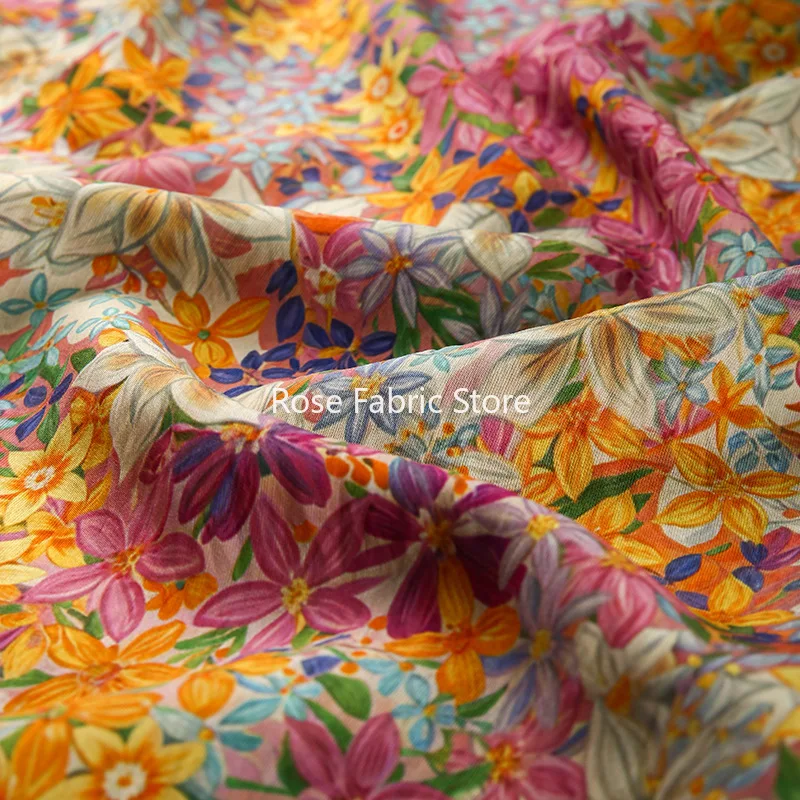 

1 meter Floral Brocade Jacquard Fabric Women's Cheongsam Dress Clothing Sewing Designer Fabric