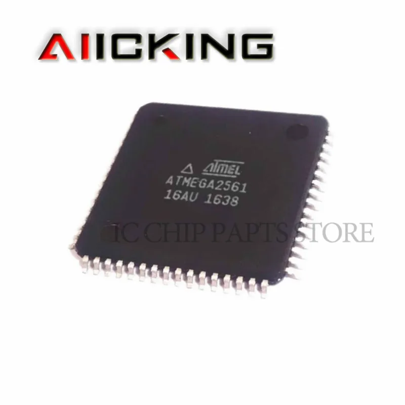 ATMEGA2561-16AU 5 قطعة/السلع متحكم TQFP-64 منخفضة الطاقة عالية الأداء 8Bit 16 MHz ، 256KB ، 8KB ، رقاقة IC الأصلي في الأوراق المالية