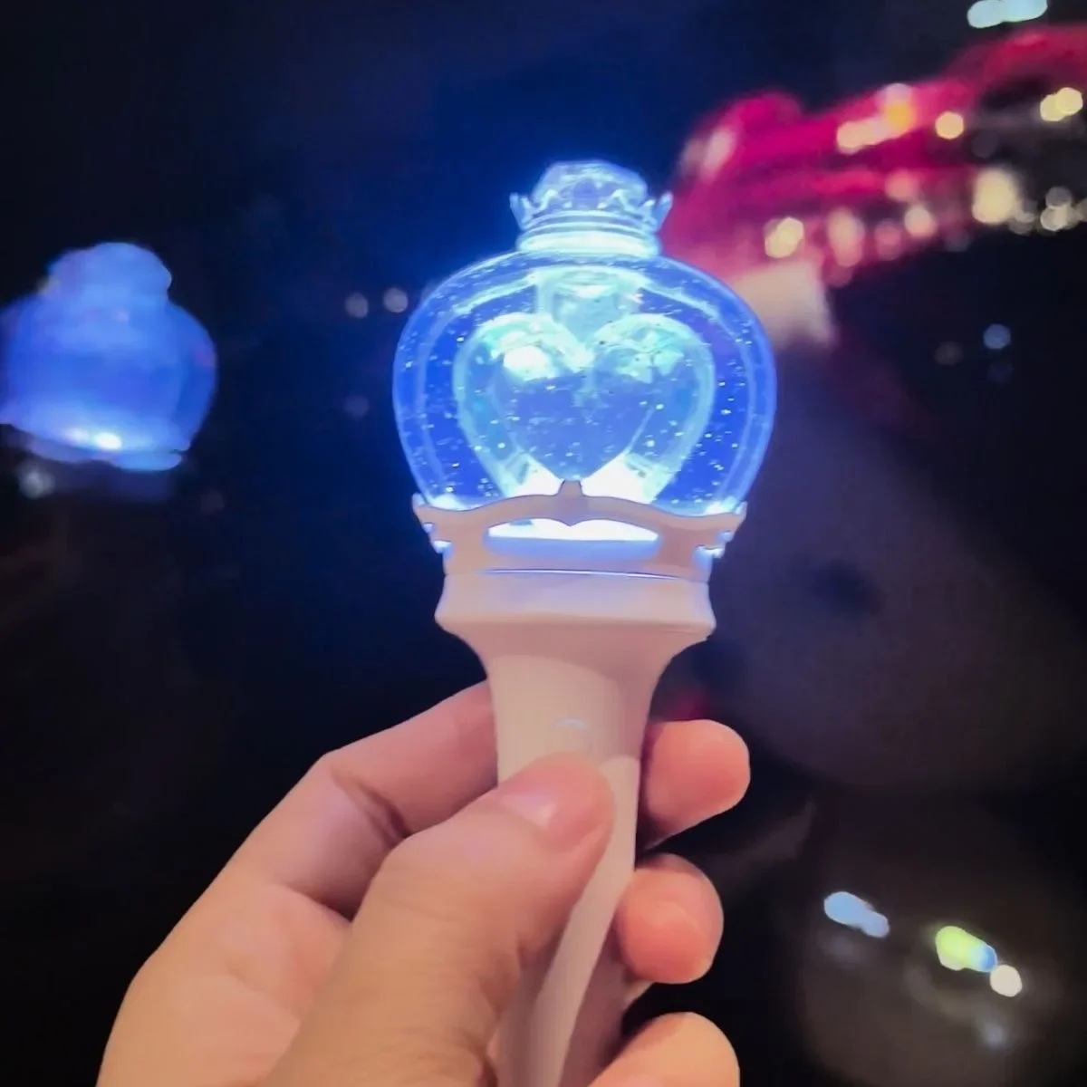Glowing Support Sti Keychain Light up Pendants for Fan Events And Gatherings Korean Entertainment Themed Collectibles