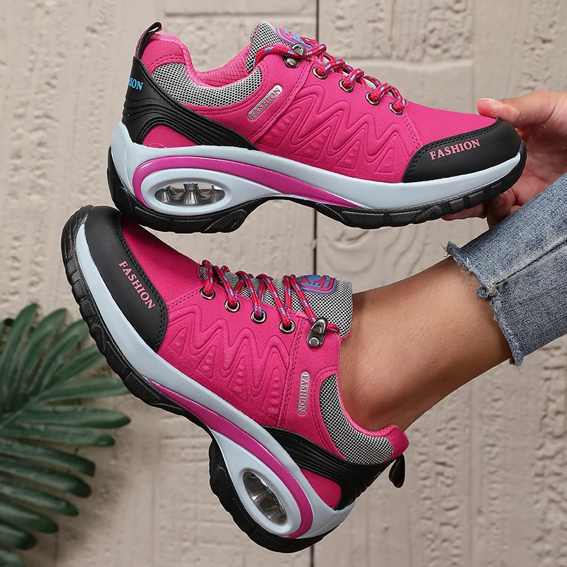 

New Women's Classic Casual Shoes Outdoor Thick Soled Hiking Shoes Summer Woman Platform Casual Sneaker Anti Slip Walking Shoes