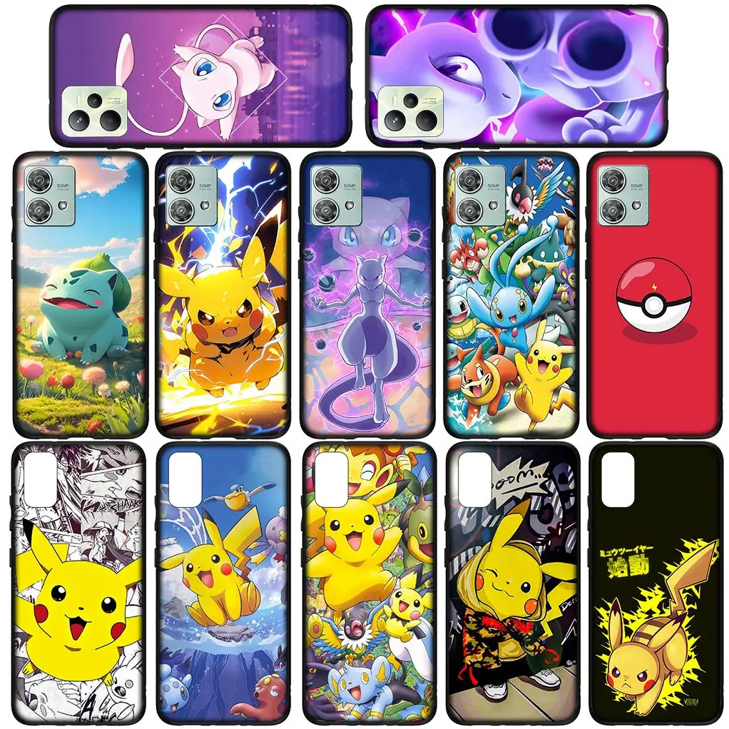 Mewtwo p-pokemons Mew p-pikachu funda de teléfono para Samsung Galaxy S24 S23 Fe Ultra Plus A05 A55 A35 A24 A25 A15 M55 Coque