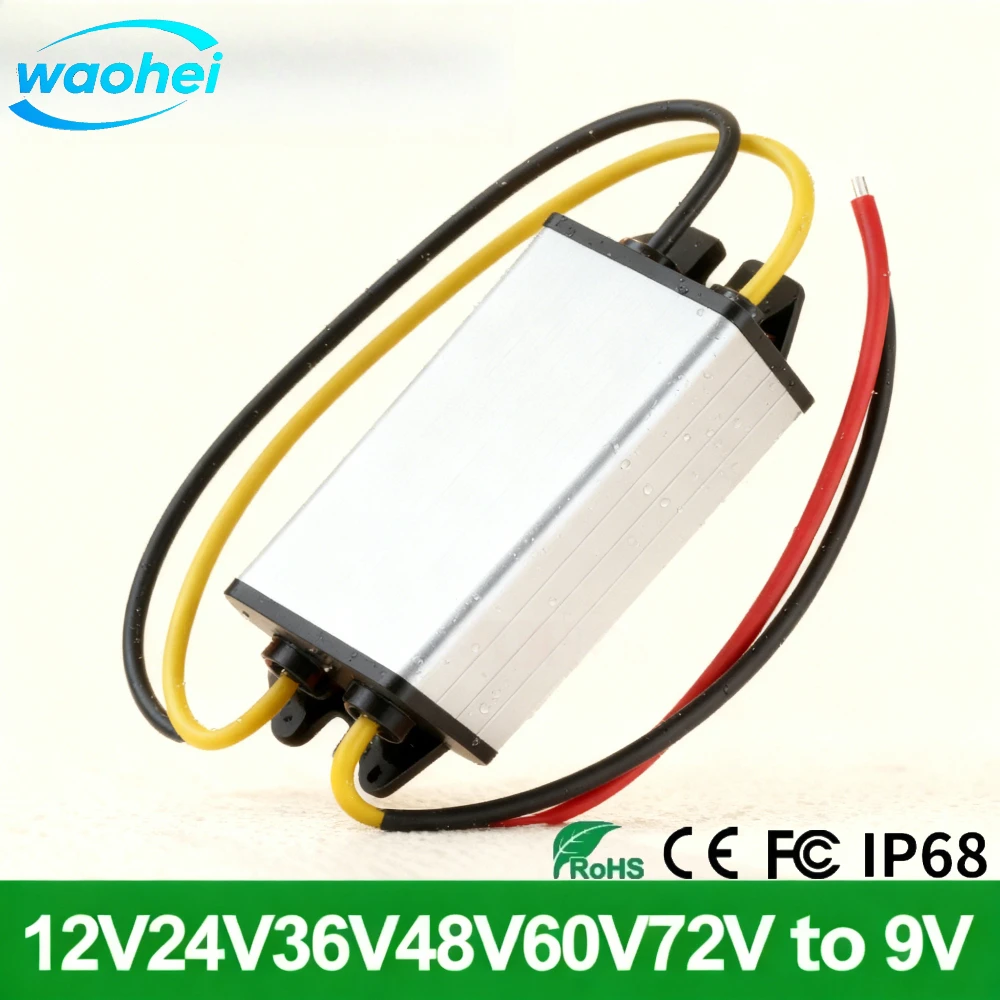 12V24V to 9V1-5A Power Converter Voltage Regulator Step Down 12V to 9V DC Transformer 24V to 9V Car Step Down Transformer Module