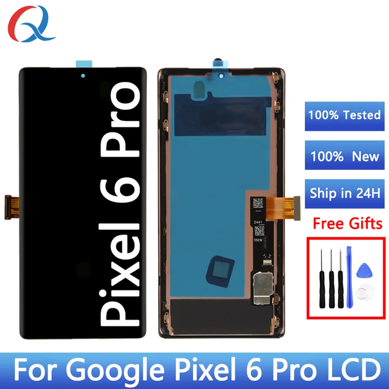 LTPO AMOLED 휴대폰 LCD 부품, 구글 픽셀 6 프로용, 휴대폰 LCD 스크린 디스플레이, 6.7 인치 