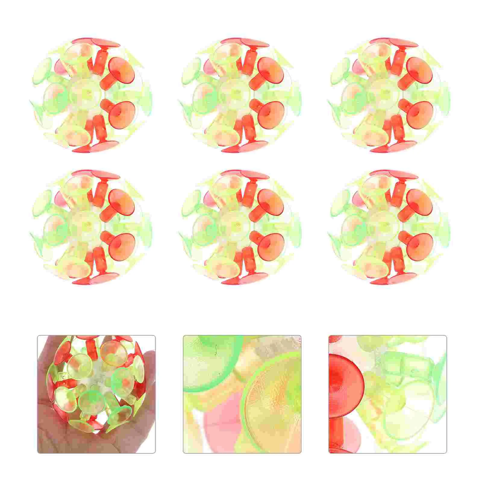 

7 PCS Fun Bounce Ball Suction Cup Balls PVC Cup Creative Toy Sucker for Children