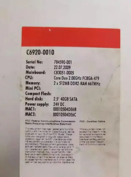 C6920-0010 CONTROLLER Working Well With 3 Months Warranty