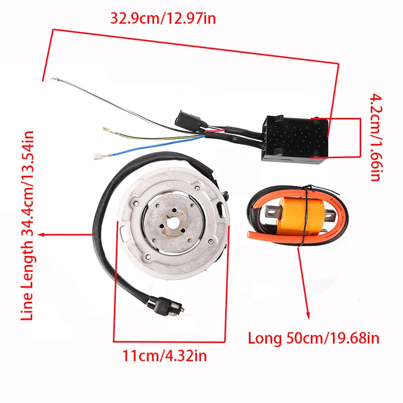 For Suzuki RM80 1996-2001 For RM85 2002-2017 RM85L 2003-2020 Motorcycle Ignition Coil Rotor Stator Magneto CDI Box SetHOT