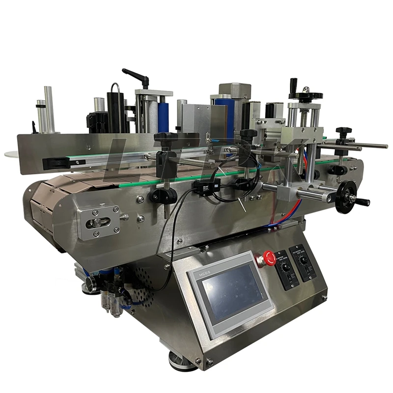 Small Fully Automatic Round Bottle Labeling Machine | Desktop Water Bottle Self-Adhesive High Precision Dosing