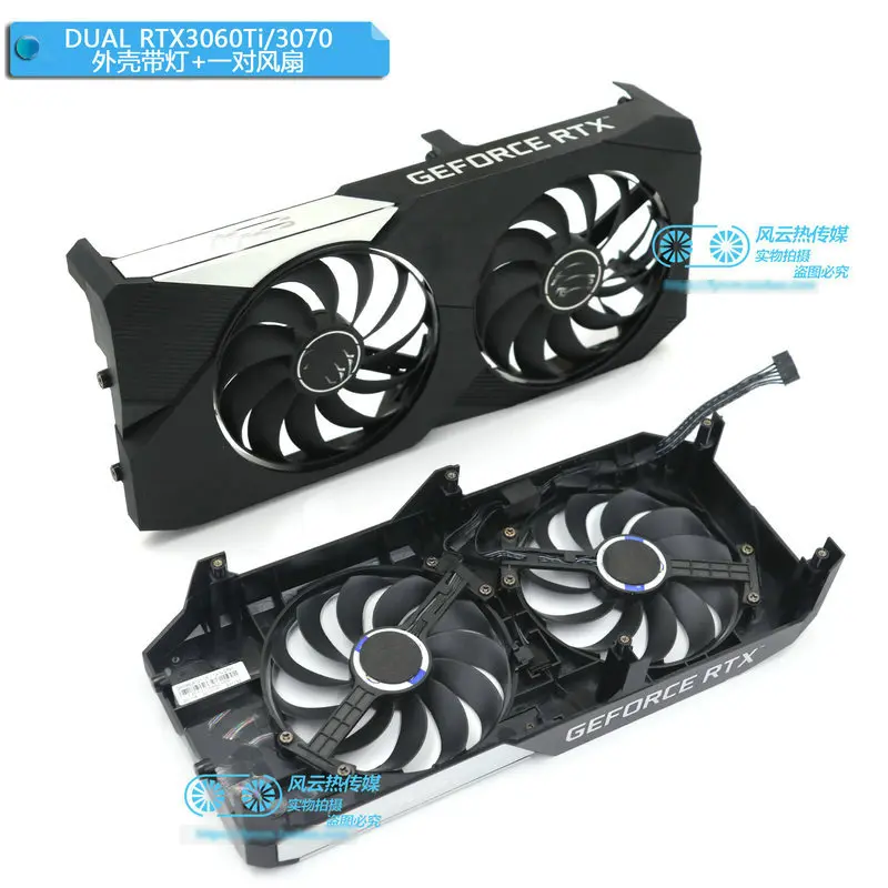 New for ASUS RTX3060 DUAL RTX3060Ti 3070 Graphics  Video Card Cooling Fan CF1010U12S T129215SU FDC10U12S9-C