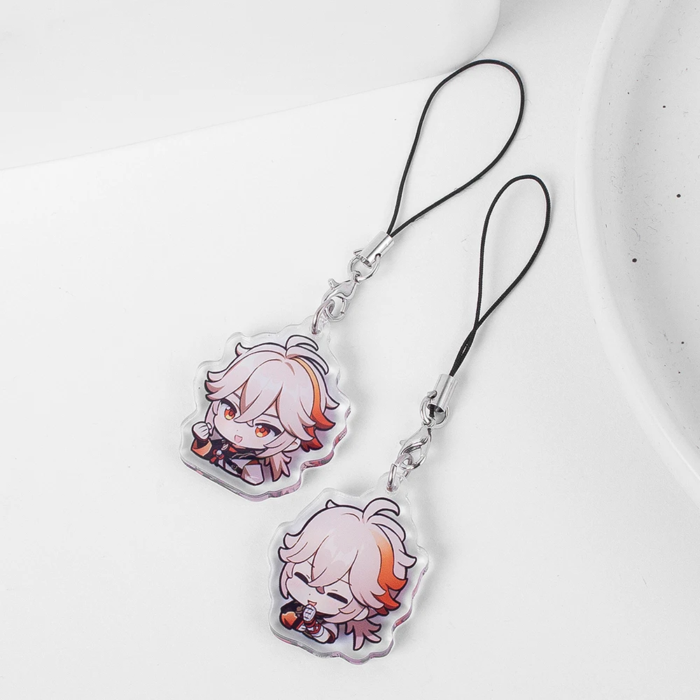 Anime Genshin Impact Kaedehara Kazuha Game Acrylic Key Chain Cute Q Edition Cosplay Series Mezzanine  Ambitus Gift