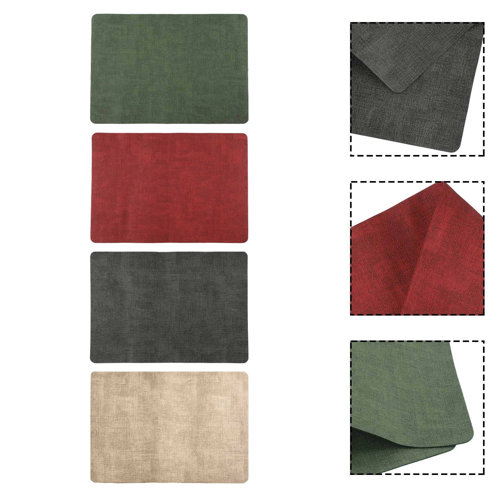 43 * 30 Cm Water Proof Tablemat Double Sided Table Placemat Carpet Easy To Clean Material Perfect For Dinner Parties