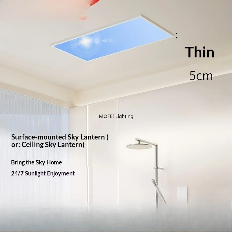 Thin Full Spectrum Blue Sky Ceiling Light Embedded Ceiling LED Lamp Kitchen Bathroom Home Decor Luminaria Smart Sky Ceiling Lamp
