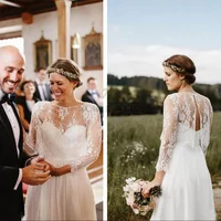 Abrigo nupcial de encaje suave con escote redondo, chaqueta Bolero de boda de manga larga con apliques, chal, chaquetas de boda con espalda abierta personalizadas