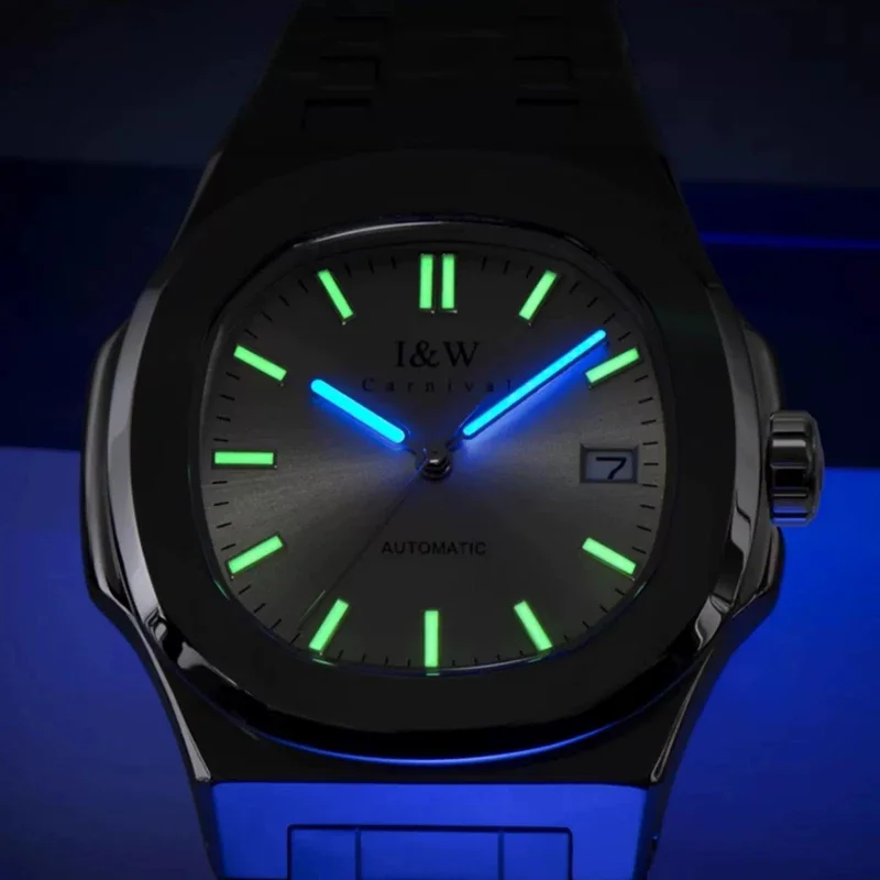 IW Carnival мужские роскошные механические наручные часы с автоматическим механизмом сапфировое зеркало простая модель водонепроницаемые светящиеся мужские часы