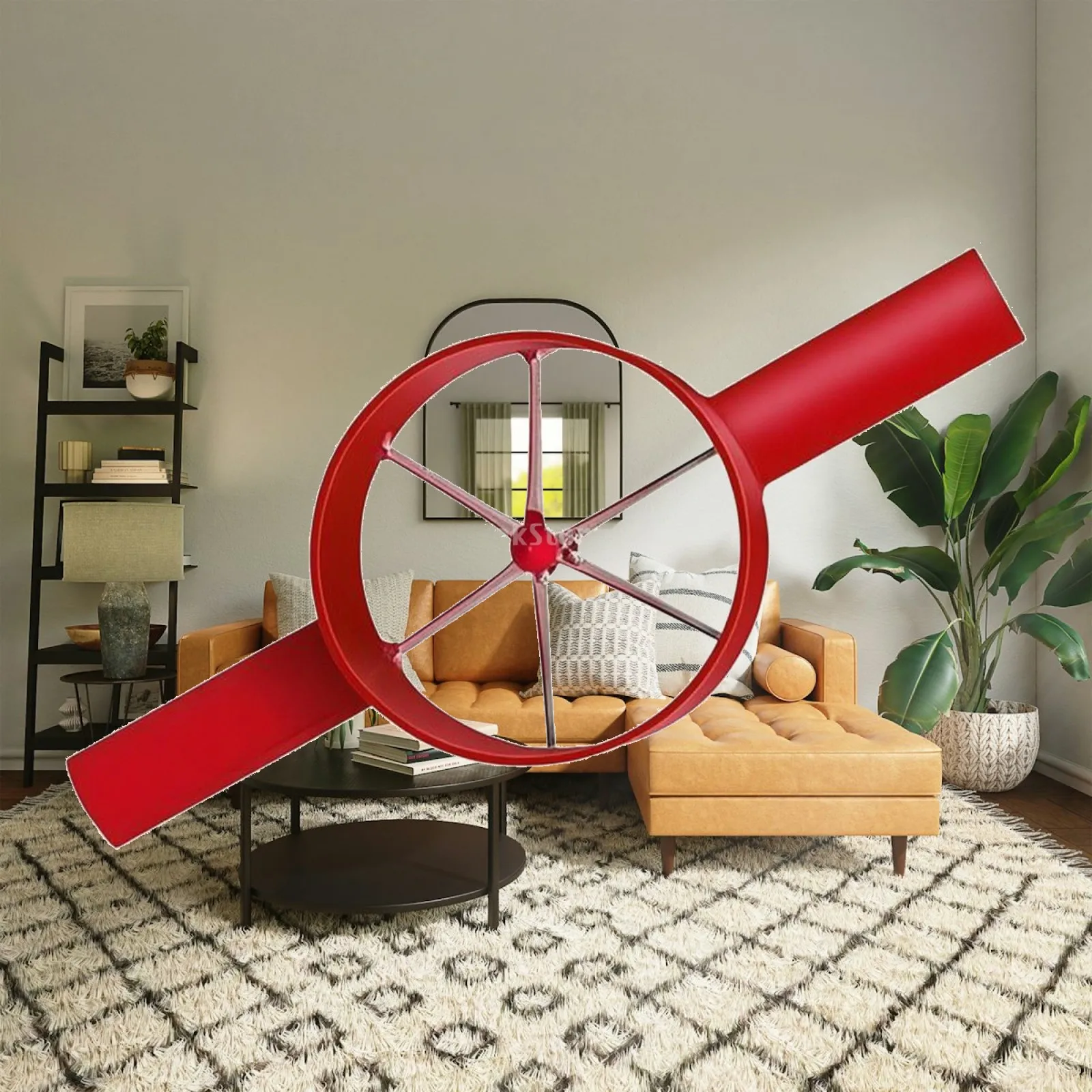 Manganese Steel Bamboo Splitting Tool with Circular Hub Design Handheld Cutter for Agricultural Processing and Crafting