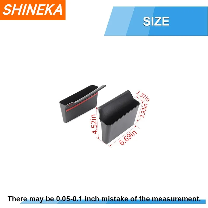 SHINEKA صندوق تخزين ناقل الحركة للسيارات منظم لسيارة شيفروليه كامارو 2010 2011 2012 2013 2014 2015 ملحقات داخلية #6