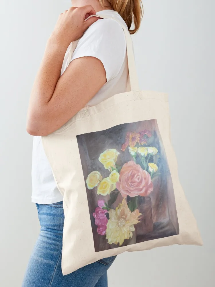 Flower Still Life Tote Bag Handbags women Cloth bag tote bag screen handbag Canvas Tote