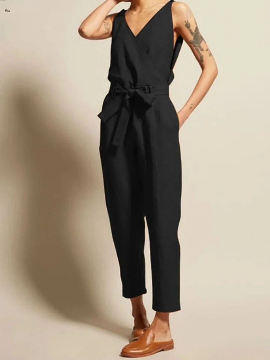 Combinaison de travail décontractée pour femmes, combinaison taille haute, pantalon Long de rue, Design Simple, ensemble Dr pour l'automne