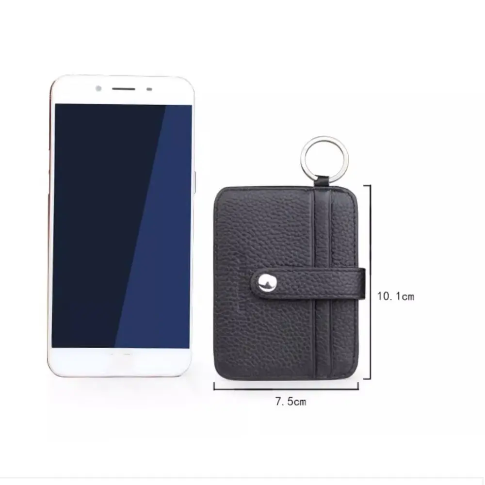 Hochwertige, ultradünne Ausweishalter aus PU-Leder, Mini-Kartentasche, Brieftasche für Damen und Herren