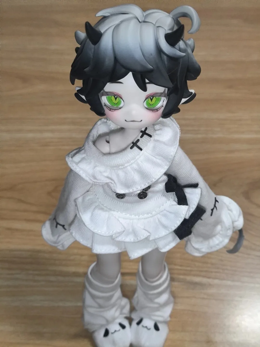 Cooze 1/8 Bjd قرون الشيطان صندوق أعمى المنقولة دمية زخرفة ألعاب رائعة الحركة المشتركة الإبداعية سطح المكتب جمع اللعب