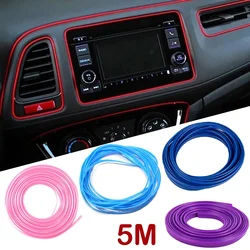 Universal Car Moulding Decoration Flexible Strips 5M Car Molding Line Auto Mouldings Car Cover Trim Dashboard Door Edgein