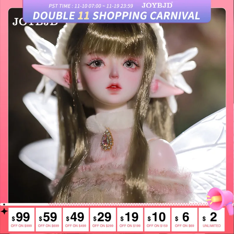 

JOYBJD Daphne 1/4 Bjd Doll Fullset B with Magnetic Ears Flowers Elf Style Resin Toy