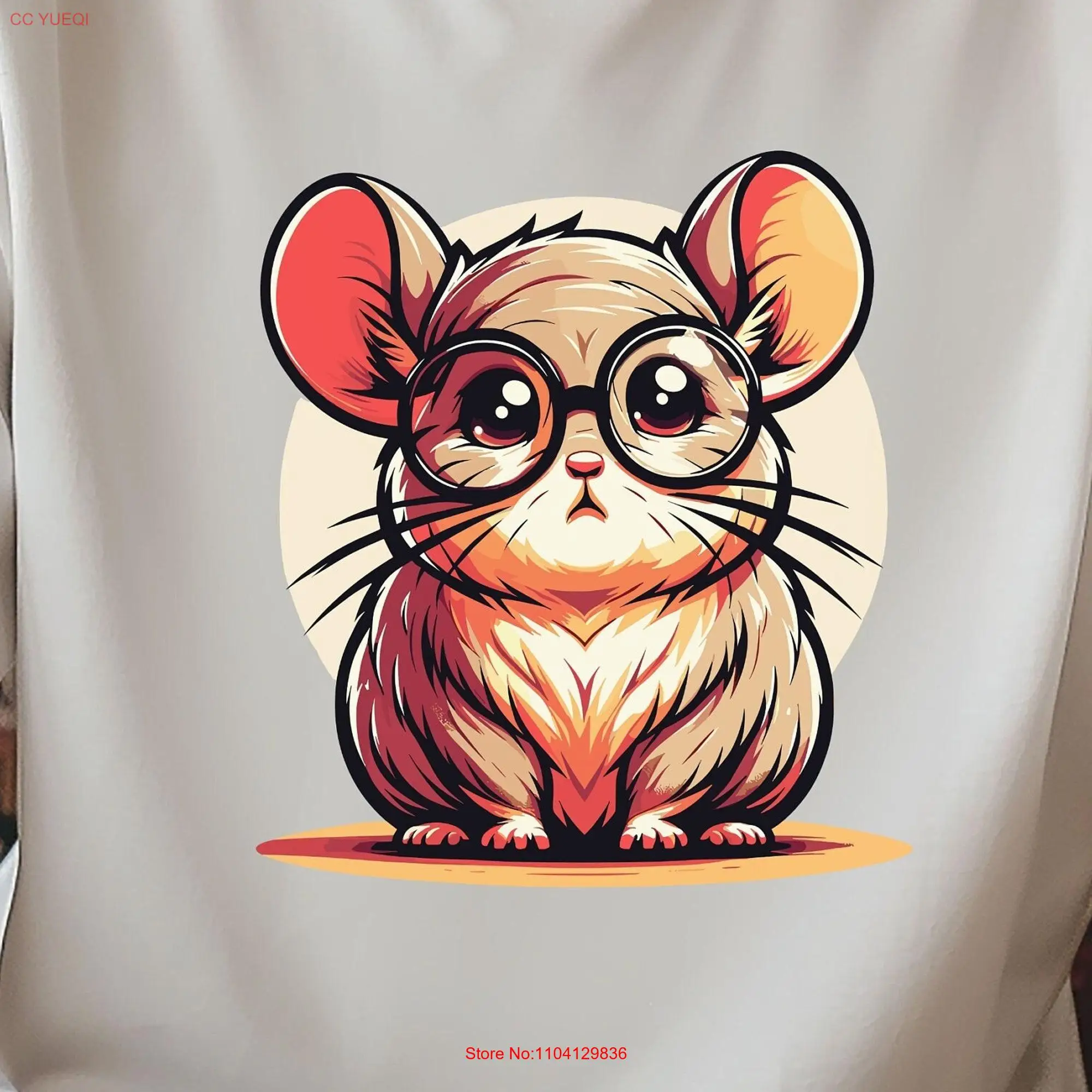 Adorable Chinchilla Men's T Shirt long or short sleeves