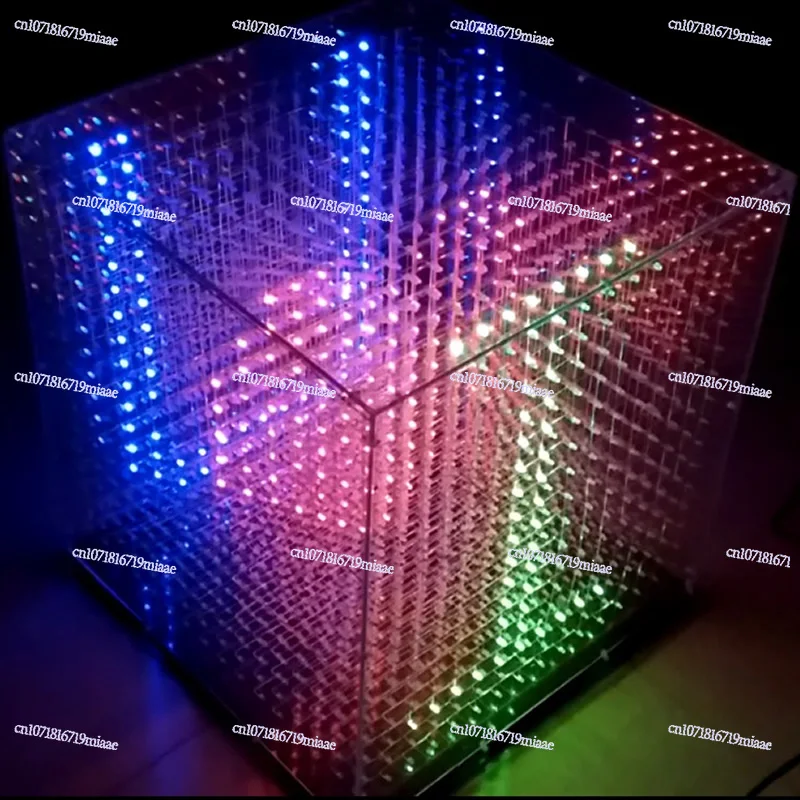 Комплект световых кубов 16X16X16, электронные детали для самостоятельного производства STM32, необычный глаз, 3D-умная рекламная коробка3D16 Комплект световых кубов 16X16X16, электронные детали для самостоятельного производства STM32, необычный глаз, 3D-умная рекламная коробка3D16