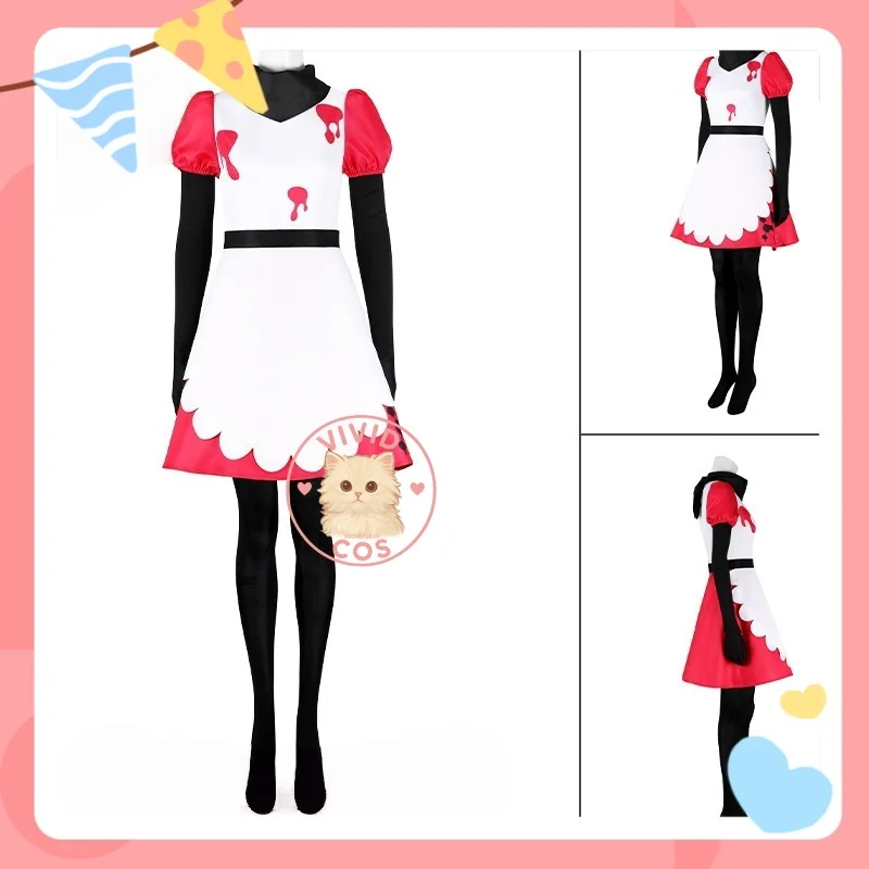 

Hazbin Hotel Niffty Animated Character Halloween Party Cosplay Costume Two-dimensional in Stock Comic Full Women's Clothing Set