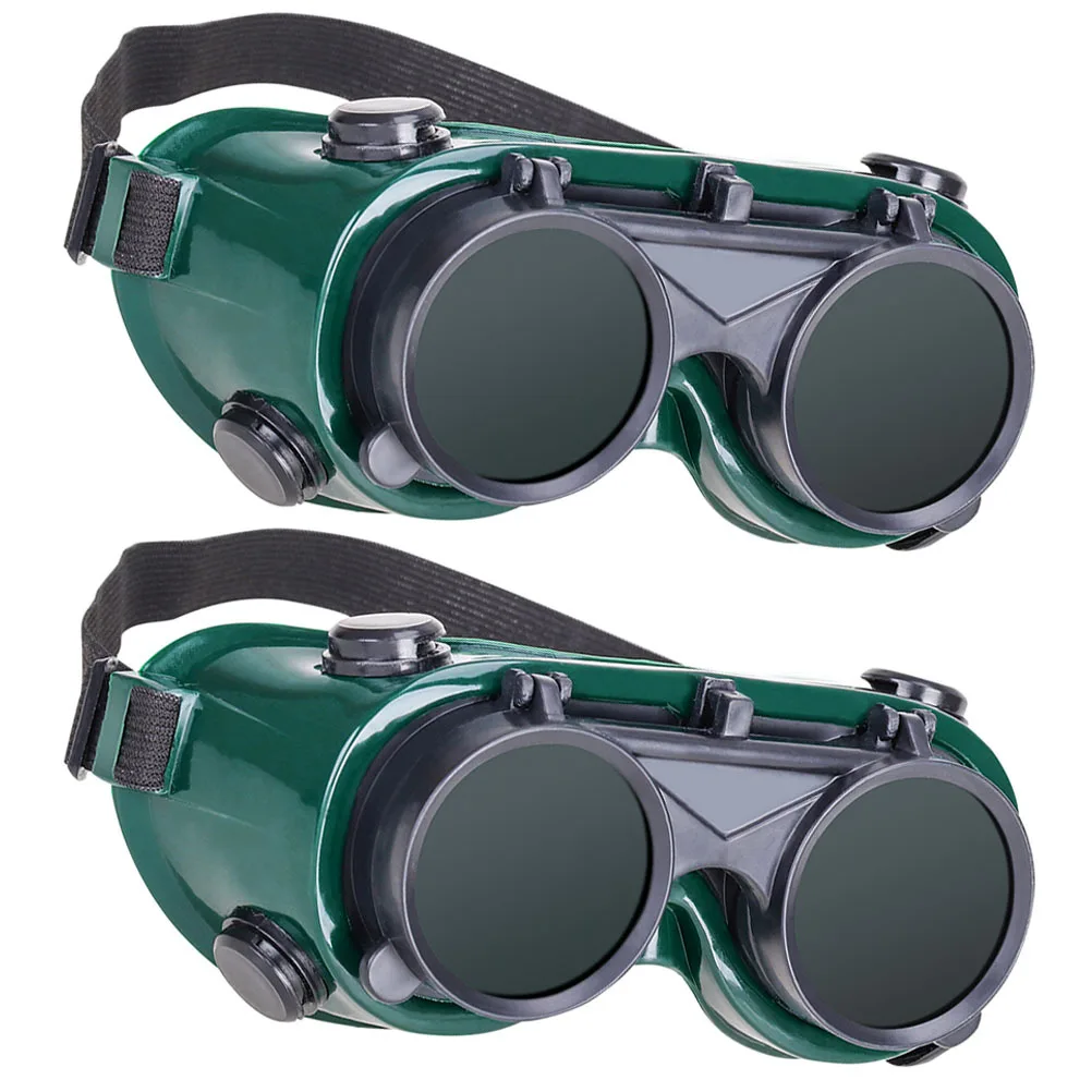 Lunettes de soudage anti-rayures, 2 pièces, Protection oculaire, cadre Durable, système de Ventilation, lunettes de soudage