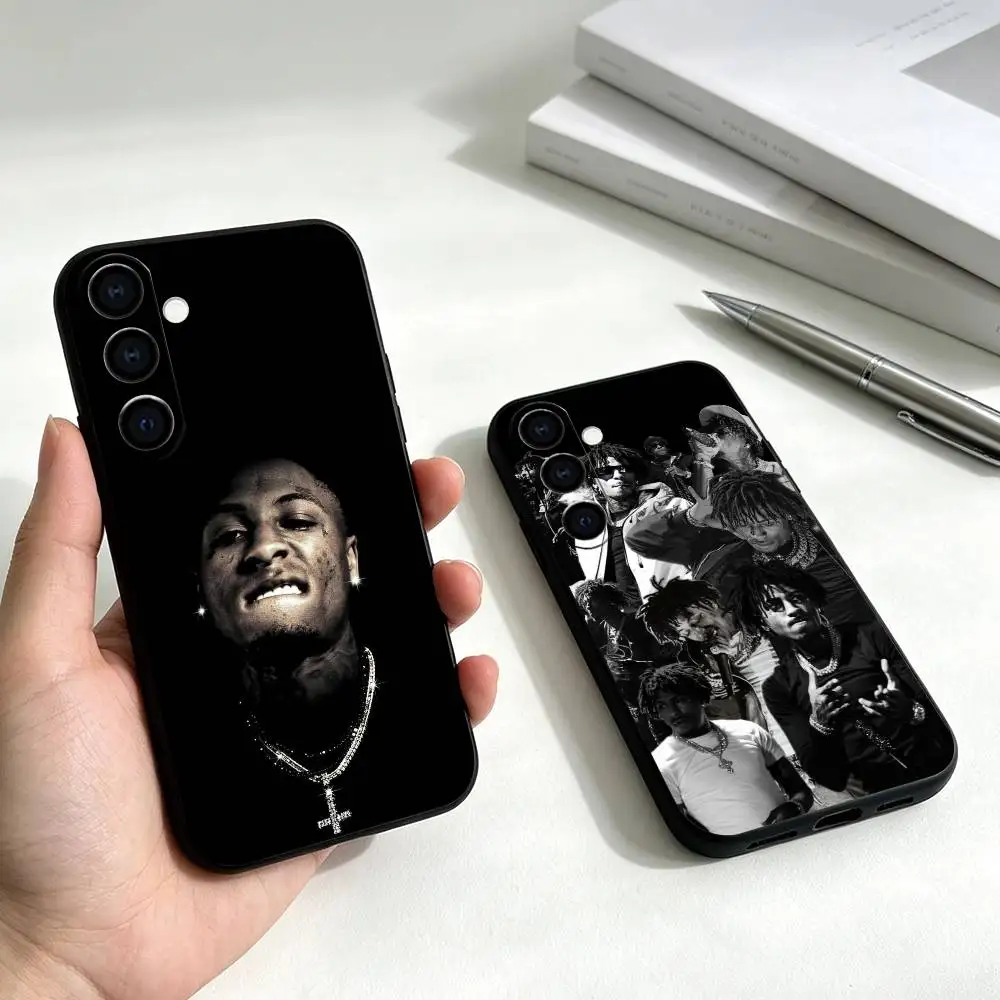 S-Stylish R-Rapper youngboy Phone Case Black Silicone Soft For Samsung Galaxy A73,A72,A71,A70,A53,A52,A51 Gift