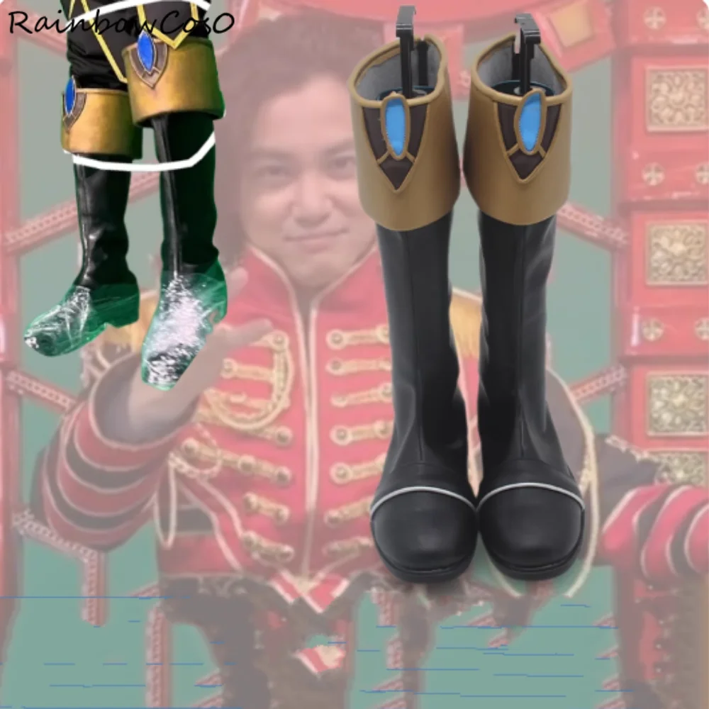 

Rakuresu Hasuti Ohsama Sentai King Ohger Cosplay Shoes Boots Game Anime Party Halloween RainbowCos0 W5064