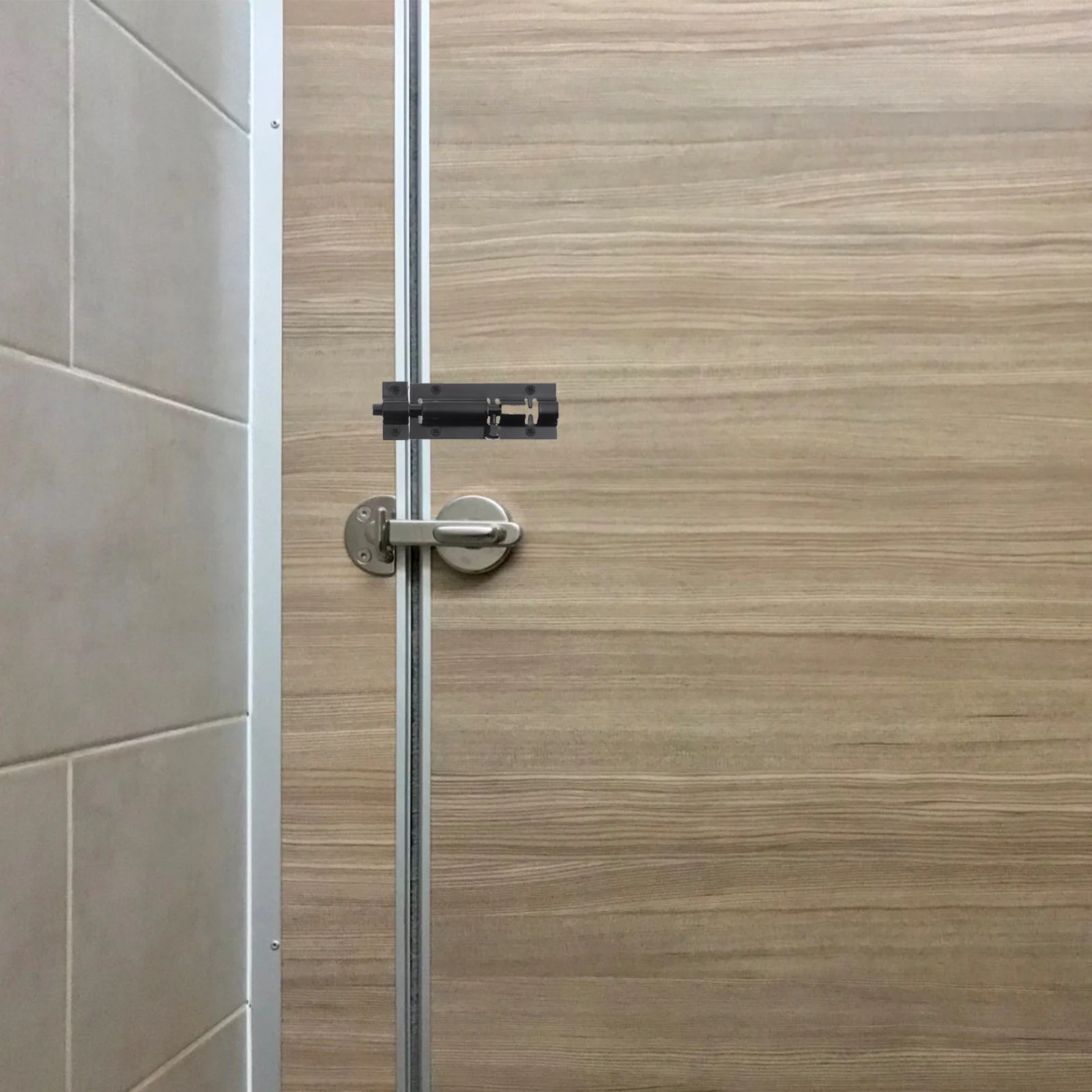 

2pcs Square Door Latch Heavy Duty Sliding Lock With Lock Hole Stainless Steel Slide Bolt For Doors Windows Horizontal Vertical