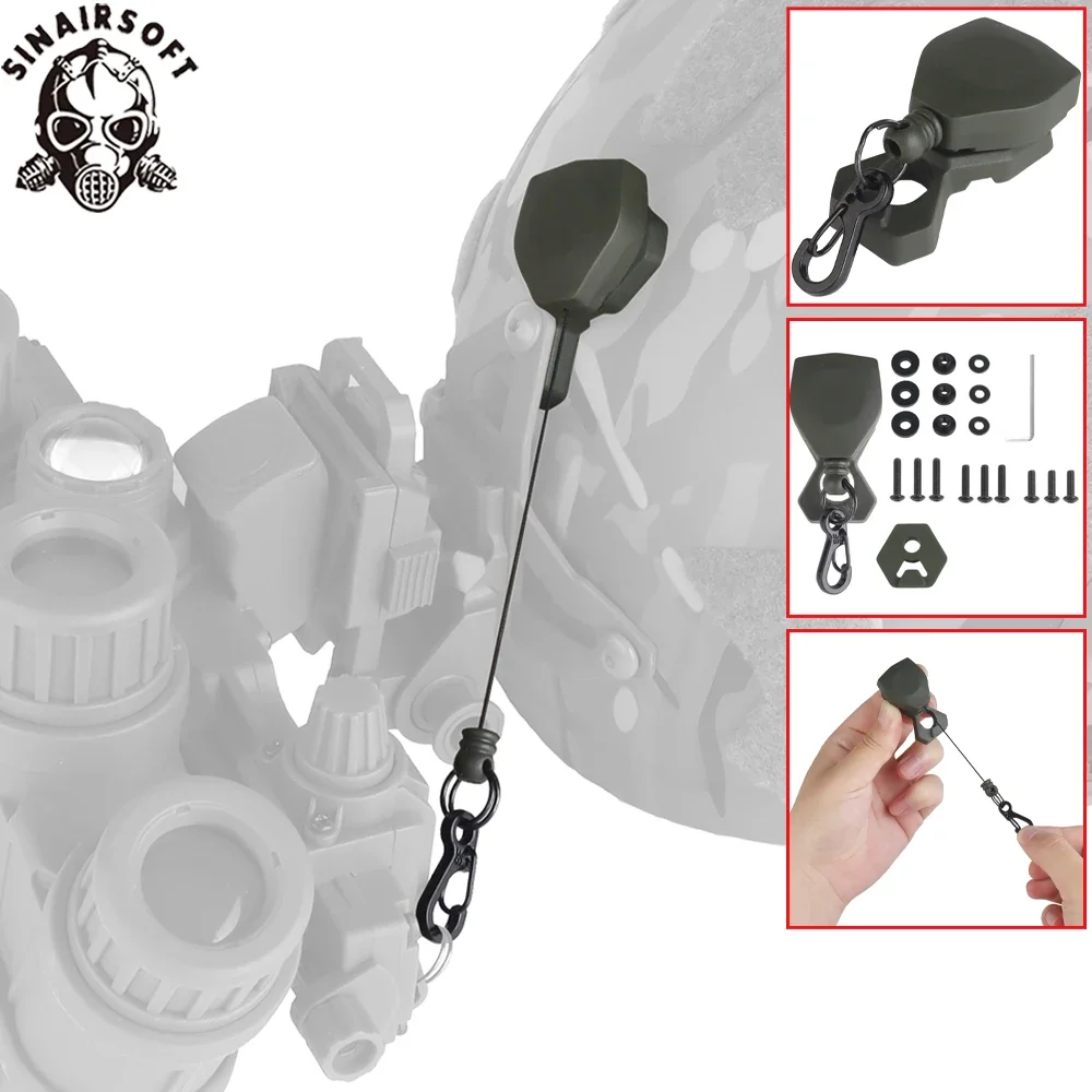 SINAIRSOFT Tactical Helmet L4G69 NVG Mount Lanyard Anti-lost Rope for Fixed Night Vision Model Helmet Accessories