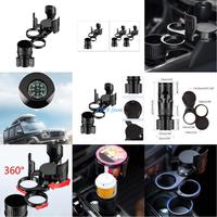 U13C 4 In 1 Adjustable Car Stand Multifunction Bottle Cup Holder Expander Adapter 360Degrees Rotating Car Cup Mount