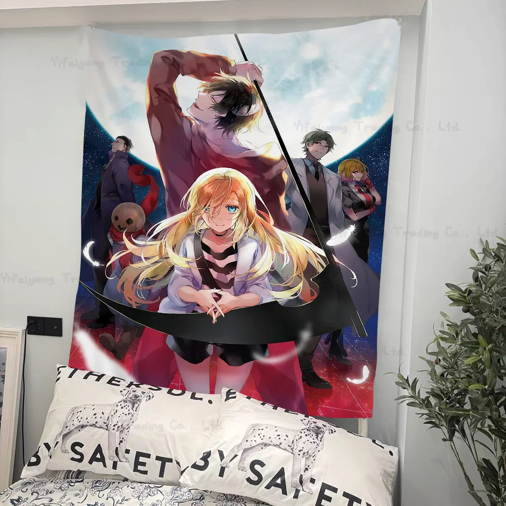 

Japanese Anime Angels Of Death Cartoon Tapestry Art Science Fiction Room Home Decor Art Home Decor