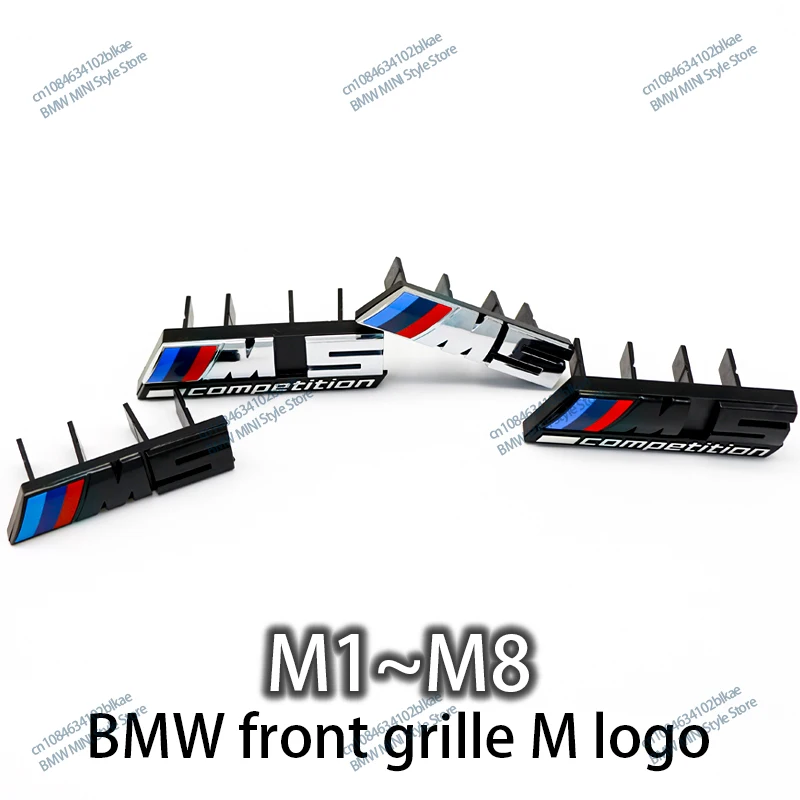 3D Badge Car Styling Front Grille Emblem Auto Refit Accessories For BMW M1 M2 M3 M4 M5 M6 M7 M8 Competition E90 E90 F80 F83 F10