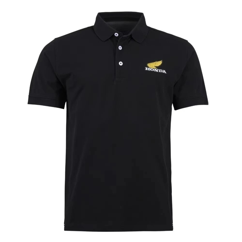 

Honda Men's and Women's POLO Shirts Summer Y2k GOLDWING Brand Lapel T-Shirt Racing Motorcycle Short Sleeve Spring and Autumn Top