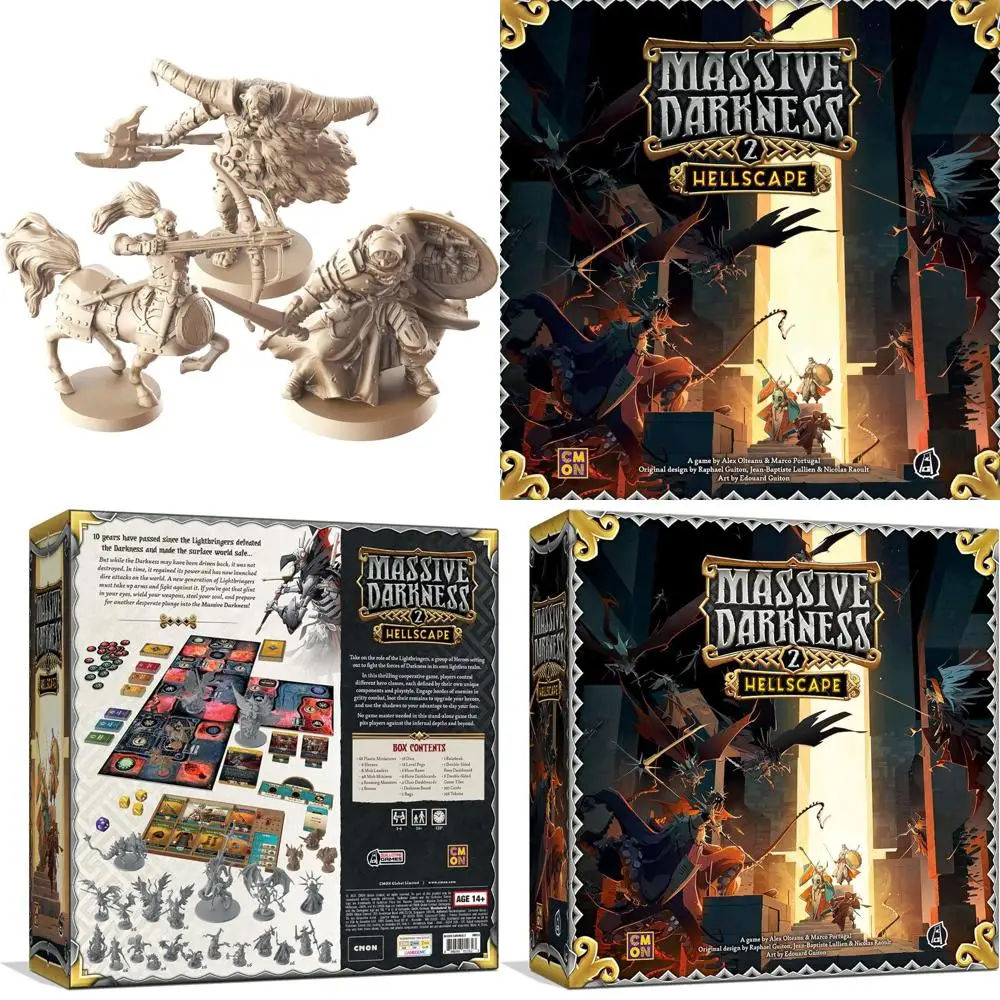

Massive Darkness 2: Hellscape - Cooperative Strategy Tabletop Game for Ages 14+ | 1-6 Players | Avg. 60 Min Playtime | CMON