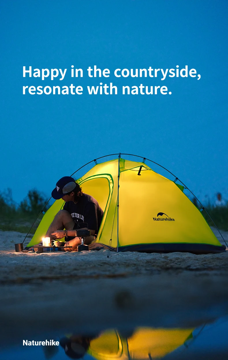 Description Picture 2 of itemNaturehike P Series Camping Tent Summer Breathable Outdoor Hiking Single Layer Sun Shelter UPF40+ Waterproof Portable Ultralight