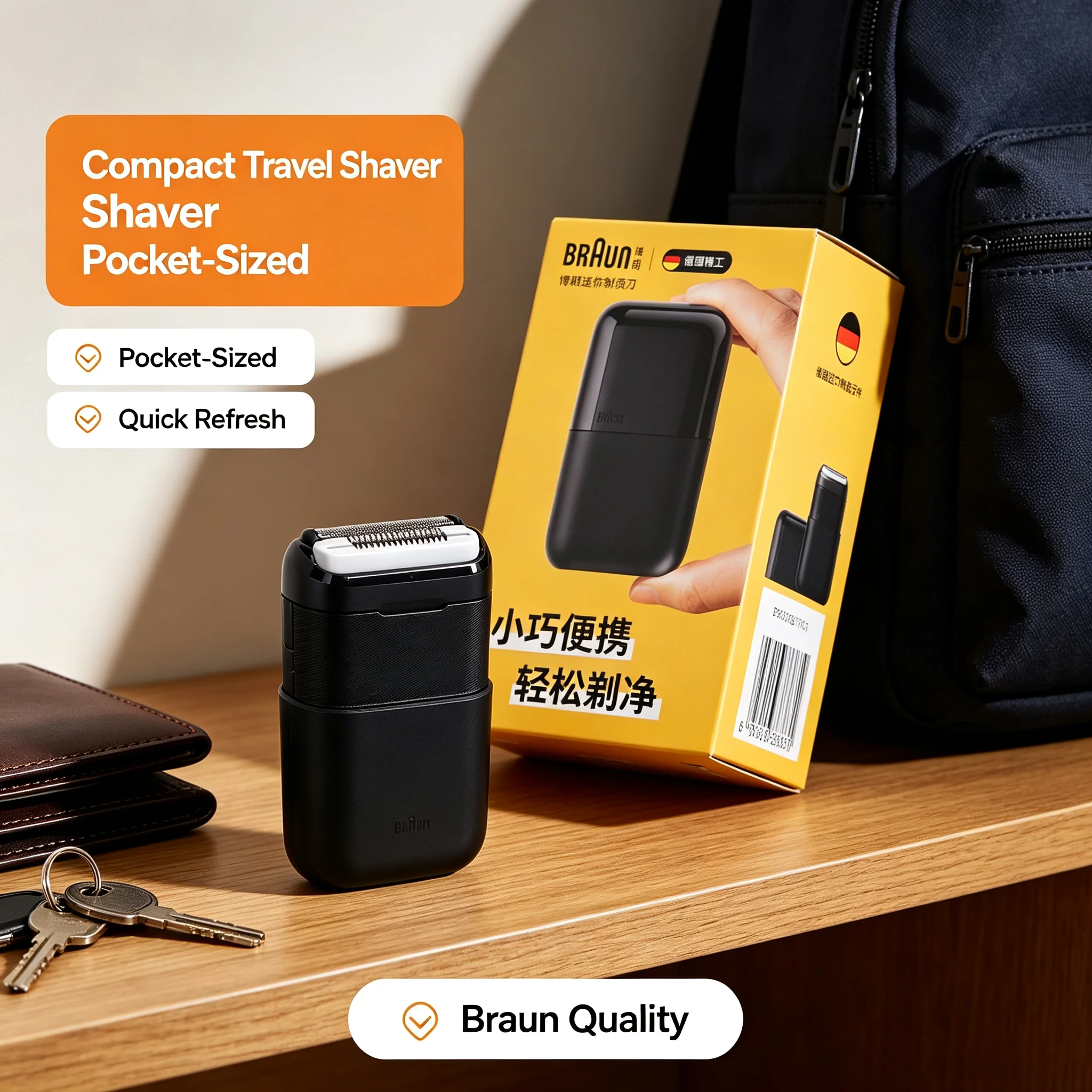 Men Electric Shaver Dual Shaving Units, 45 Cutting Elements, 11000 Cuts/Sec, Wet Dry Waterproof Razor, 0.058mm Ultra Thin Foil