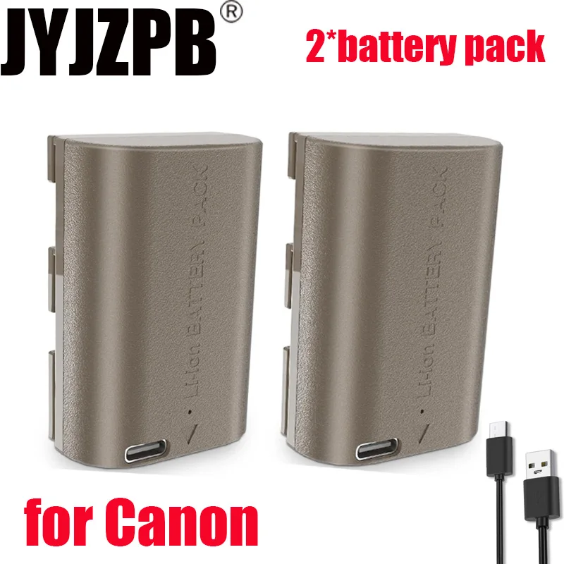 

2 PACK 2230mAh Camera LP-E6N LP-E6 Battery Replacement Battery Compatible with Canon EOS R5,EOS R6, EOS R,EOS 80D, 90D,70D, 60D