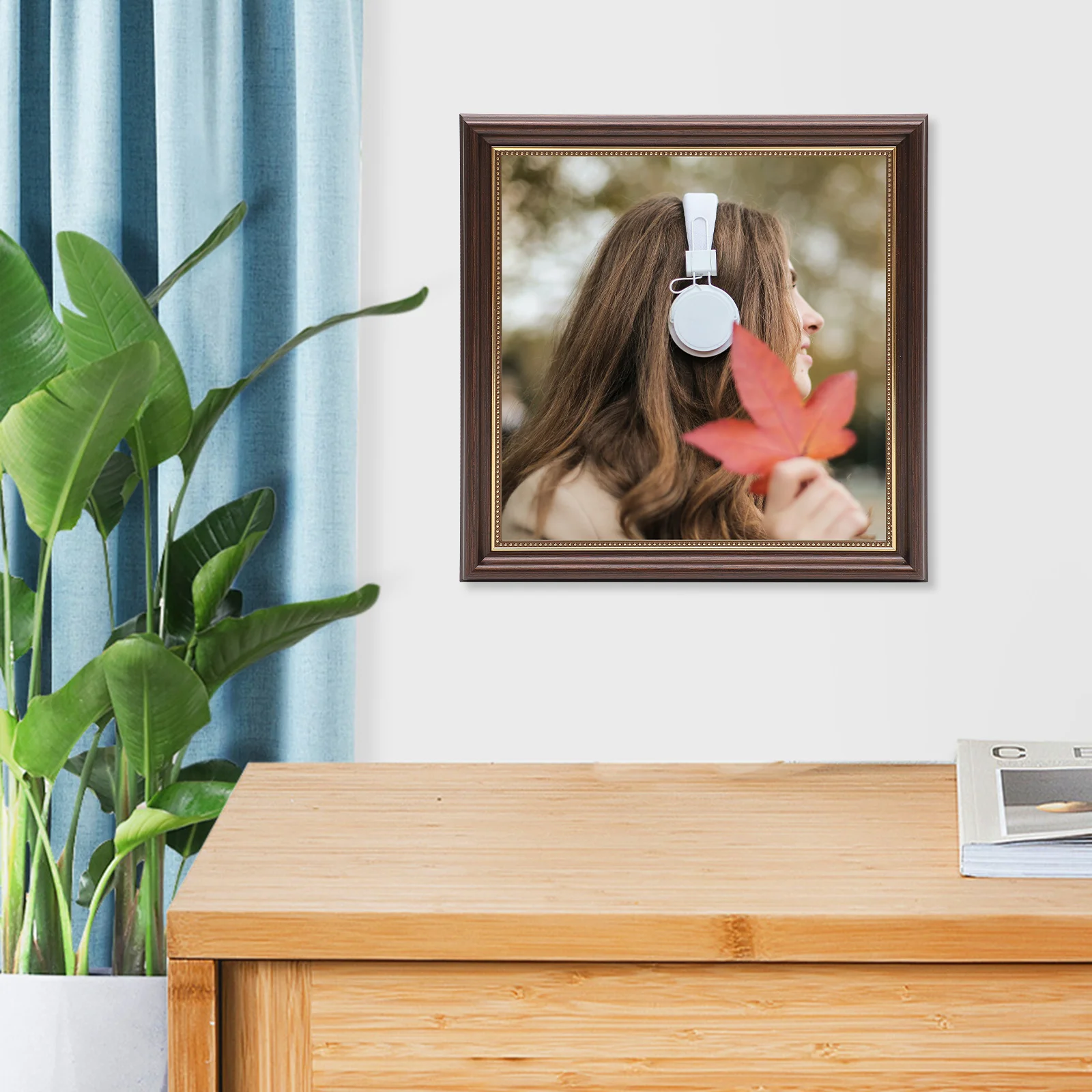 

1pc Retro Canvas Floating Frame Resin Lightweight For Oil Painting Photo Display Home Decor Living Room Bedroom Wall Art Frame