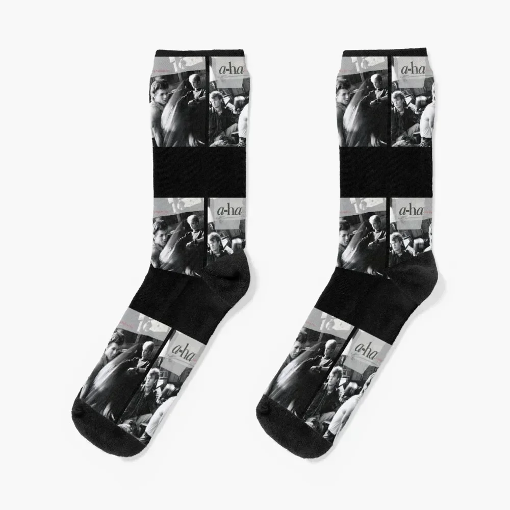 

A-Ha Hunting High And Low - Take on Me Gift For Fans, For Men and Women, Gift Halloween Day, Thanksgiving, Christmas Day Socks