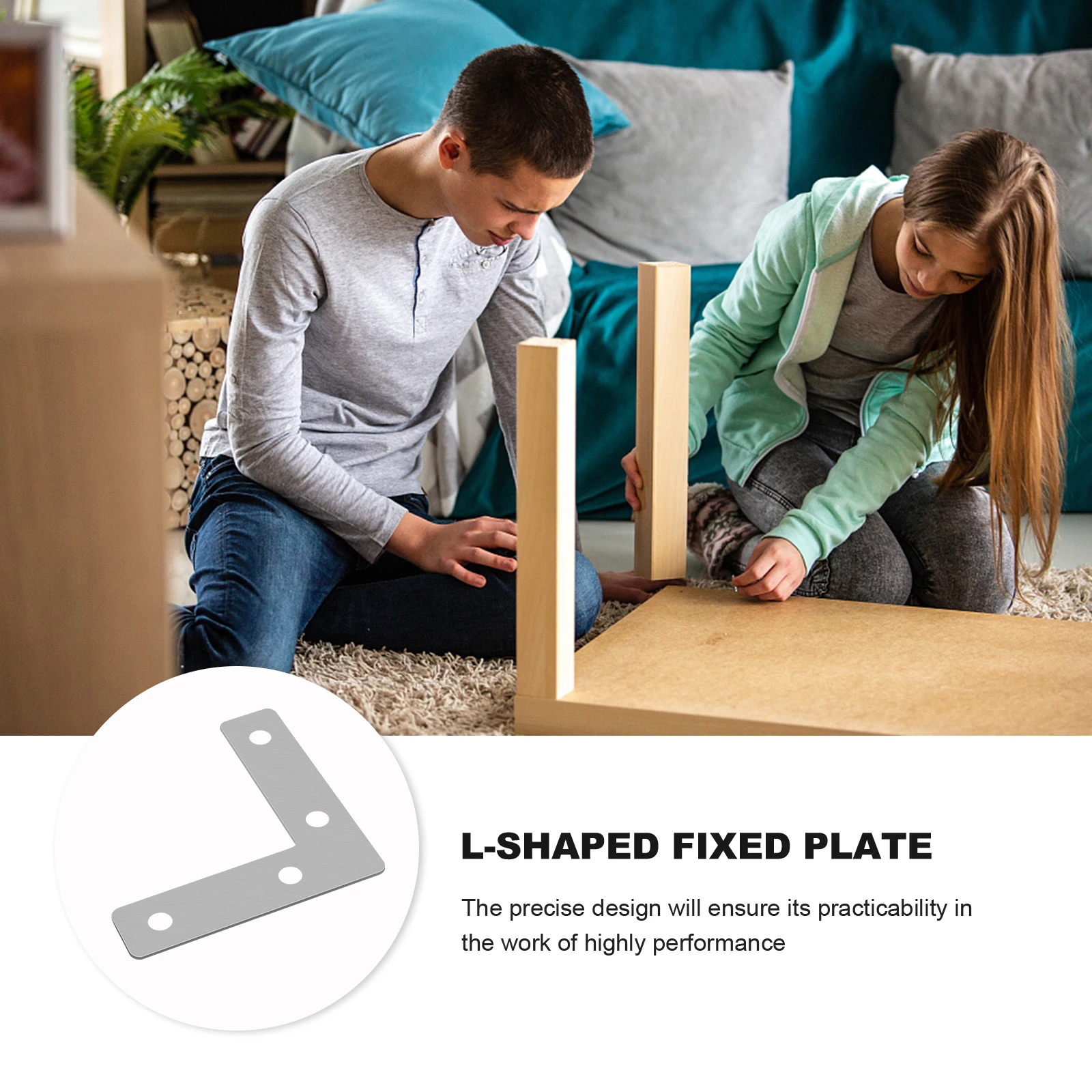 

10pcs L-Shape 60Mm*60Mm Stainless Steel Fixed Plate Angle Durable Sturdy Corner Bracket Easy Install Connector Hardware Bracket