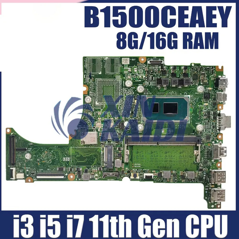 B1500ceae mainboard für asus b1500ceaey b1500ceae b1500c b1400c l1500c Laptop-Motherboard mit i3 i5 i7 CPU der 11. Generation 8g 16g RAM