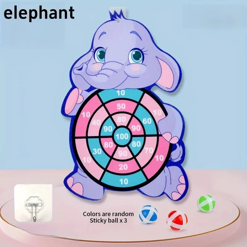 Kinderen kleverige bal dartbord olifant thema is een leuk speelgoed dat kinderen van liefde, geschikt voor binnen en buiten interactief ga